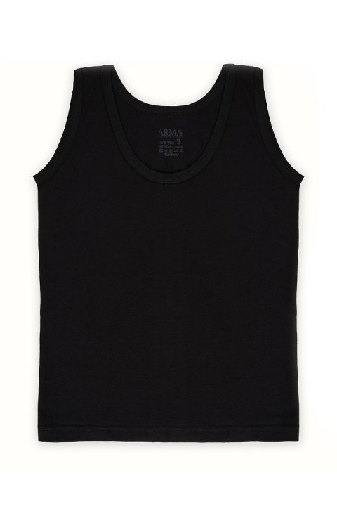 Pamuk Penye Süprem Siyah Atlet 6lı Paket Arma Yıldız 5502 - 2