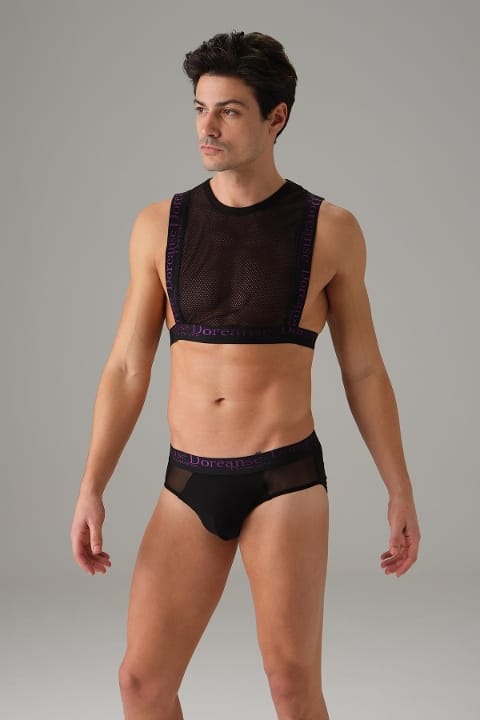 Transparan File Kısa Atlet Polyamid Elastan Doreanse 2013