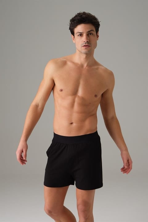 Modal Pamuklu Geniş Bel Lastikli Şort Doreanse 4521