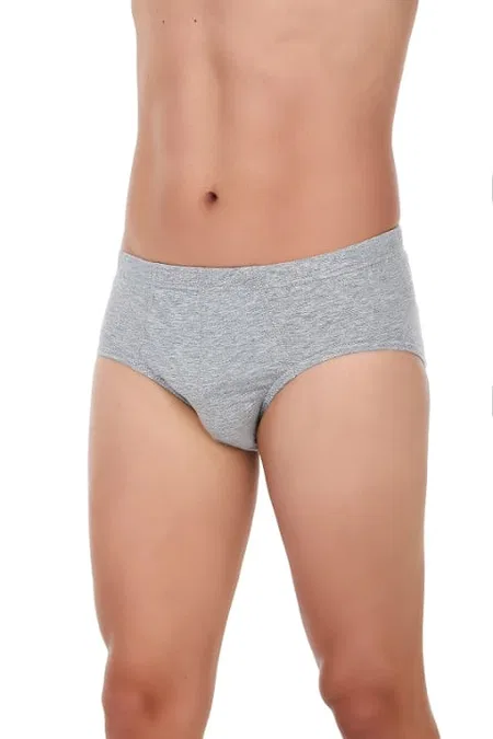 Pamuklu Yüksek Bel Erkek Slip Külot Yıldız 131 - Gri