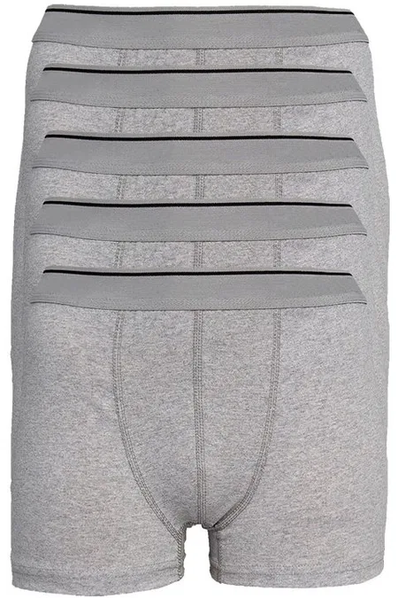 Pamuklu Elastan Gri Boxer Arma Yıldız 1177 - Gri