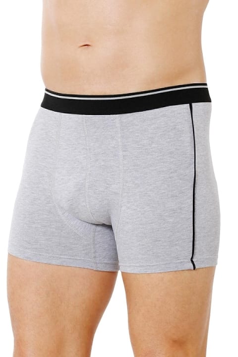 Pamuklu Esnek Bel Grı Boxer Özkan 11314