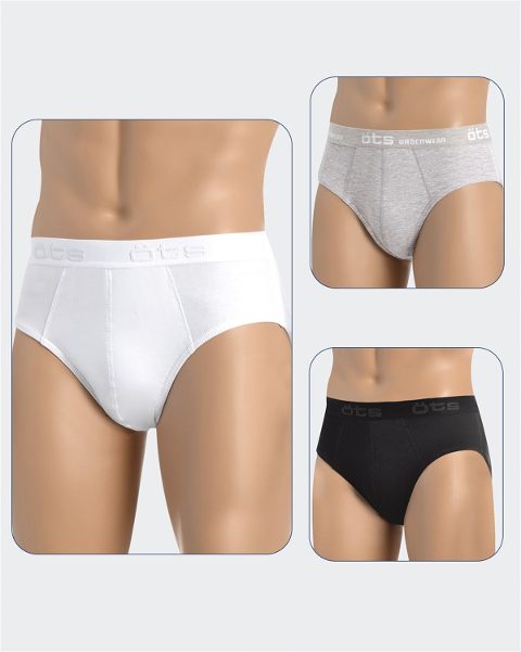 Pamuklu Likralı Dıştan Lastikli Erkek Slip ÖTS 2209 - 2