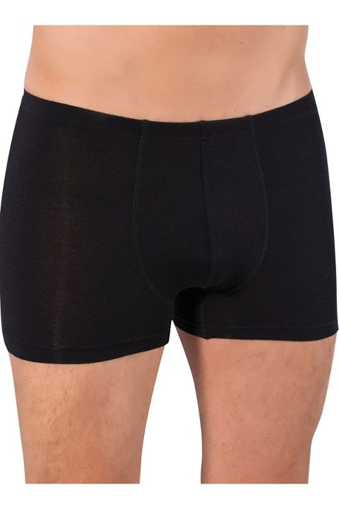 Esnek Bel Lastiği ve Modal Kumaşlı Boxer İMER 405 - Siyah