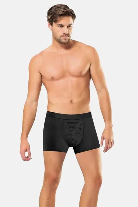 Modal Pamuklu Esnek Bel Boxer Anıt 1284 - Siyah