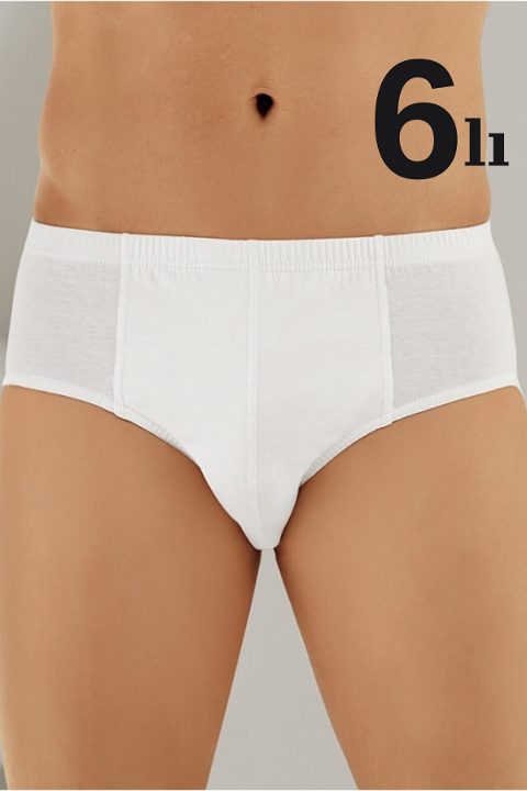Pamuklu Süprem Beyaz Slip Külot 6'lı Paket Arma Yıldız 1117