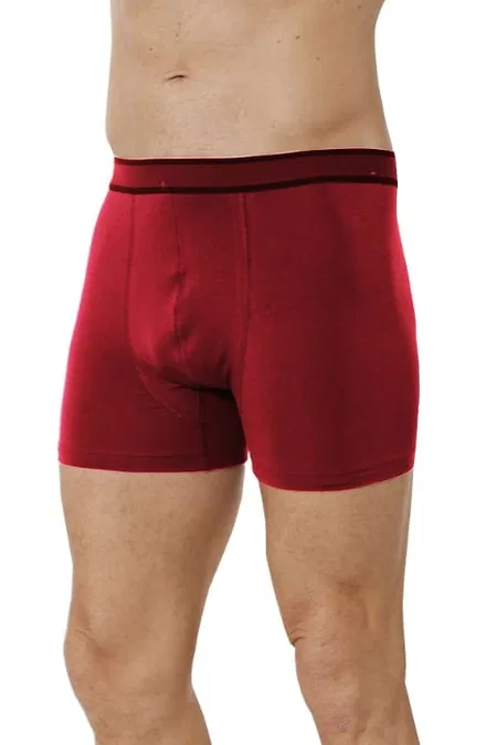 Bordo Pamuklu Esnek Rahat Boxer Özkan 11226 - Bordo