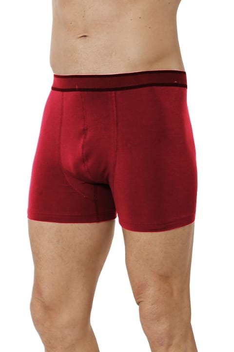 Bordo Pamuklu Esnek Rahat Boxer Özkan 11226