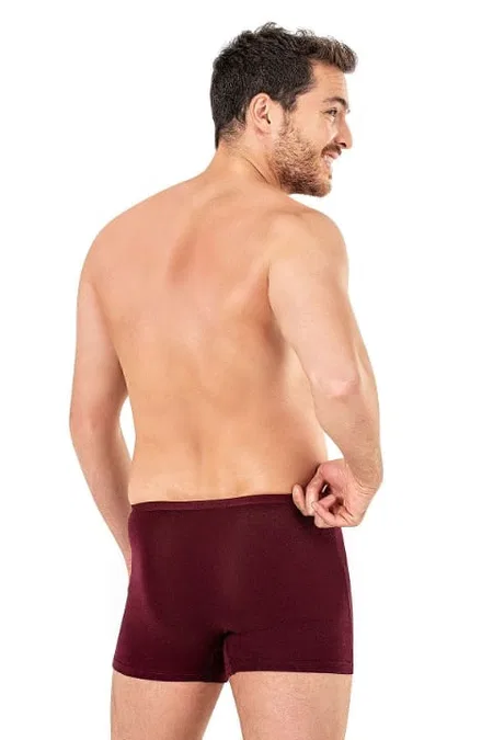 Pamuklu Modal Esnek Boxer Şort Özkan 11897 - Bordo