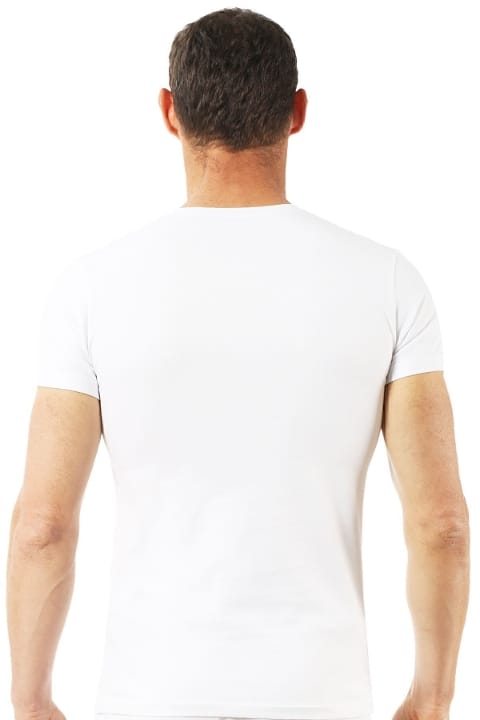 Pamuklu Yarım Kol Fanila T-Shirt Özkan 0265 - Beyaz