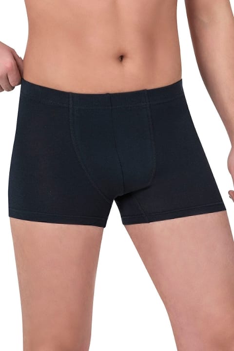 Pamuklu Likralı Esnek Rahat Boxer Şort Özkan 12024 - Lacivert