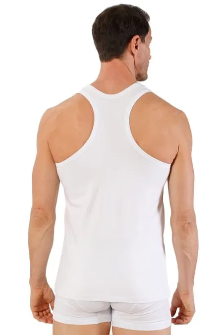 Pamuklu Likralı Sporcu Atlet Özkan 0267 - Beyaz