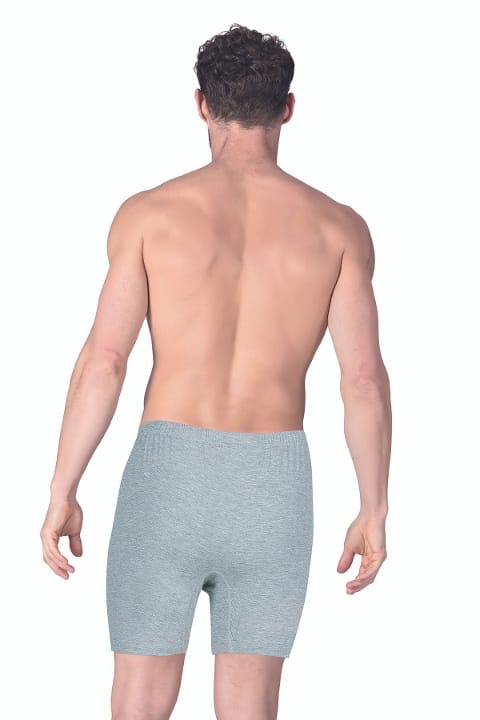 Esnek Bel Lastiği Pamuklu Boxer Külot Özkan 0043 - Gri