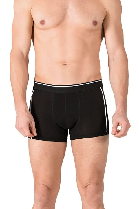 Pamuklu Likralı Esnek Boxer Özkan 11314 - Siyah