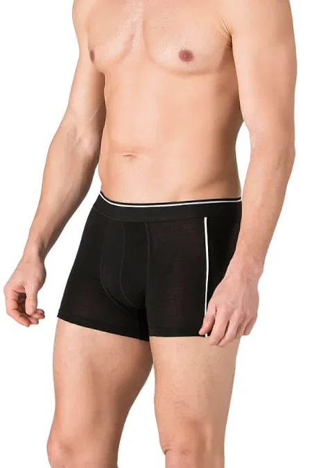 Pamuklu Likralı Esnek Boxer Özkan 11314 - Siyah