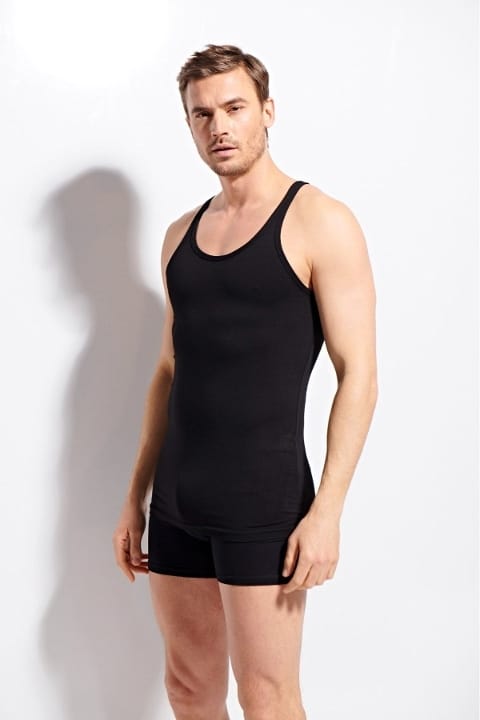 Pamuklu Premium Kalite Erkek Atlet Kolcu 1100 - 2