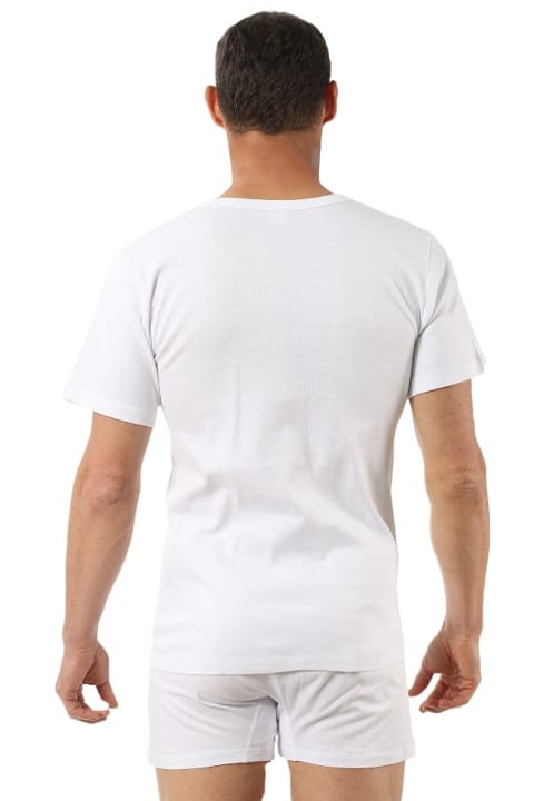 Ribana Pamuklu Geniş Yaka Kısa Kollu Fanila Özkan 0115 - 2