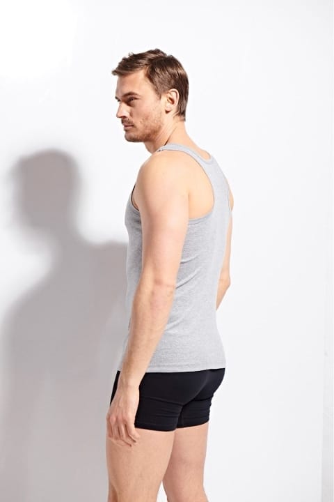 Ribana Pamuklu Gri Atlet Erkek Kolcu 1230 - 2