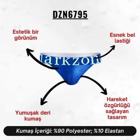 Darkzone Erkek Saks Deri Jockstrap  Darkzone DZN6795 - Görsel 6