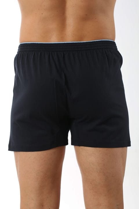 Pamuklu Düğmeli Lacivert Boxer Özkan 0041 - 2