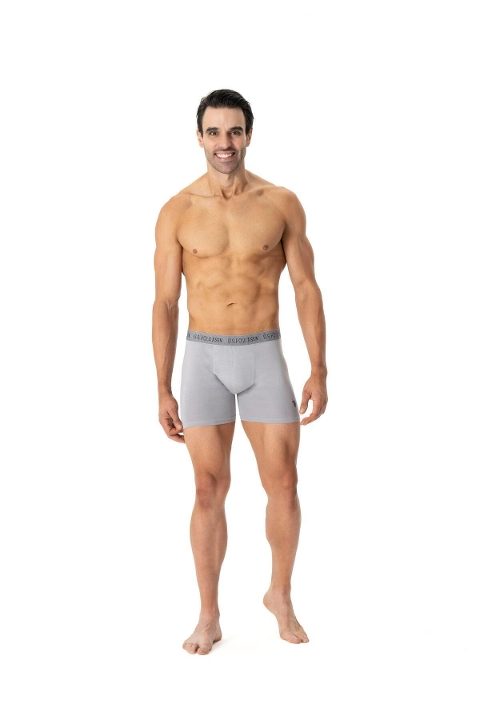 Us. POLO Assn. Pamuklu Esnek Bel Lastiği 3'lü Boxer Us. POLO Assn. 80517 - Görsel 5