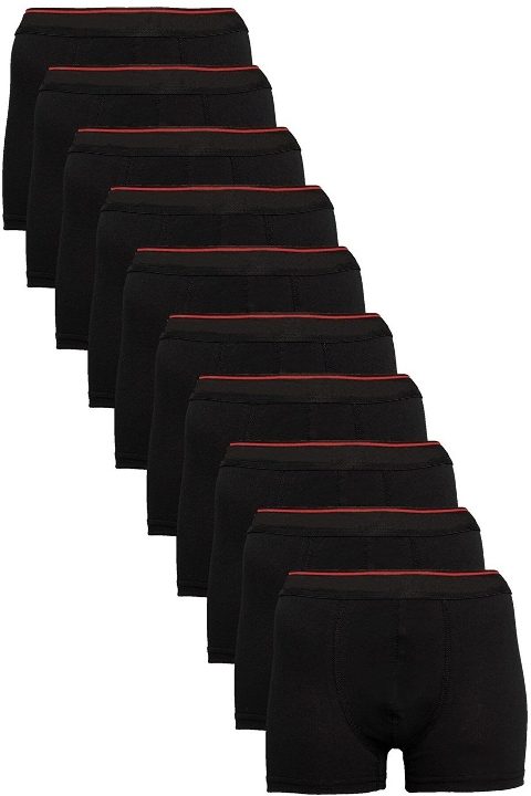 Siyah Düz Dikişli Likralı Boxer Arma Yıldız 1144 - 2