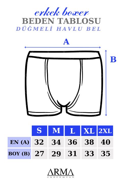 Pamuk Süprem Düz Paça Boxer Arma Yıldız 1140 - Siyah