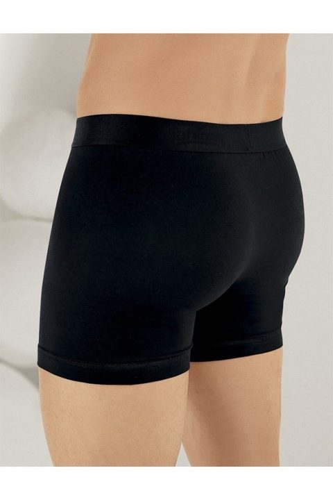 Pamuklu Likralı Esnek Bel Boxer Arma Yıldız 1144 - Siyah