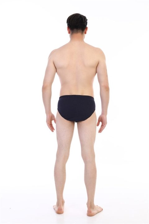 Pamuklu Yüksek Bel Erkek Slip Çift Kaplan 741 - Lacivert
