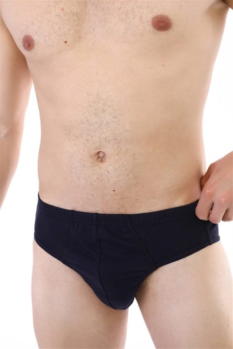Pamuklu Yüksek Bel Erkek Slip Çift Kaplan 741 - Lacivert