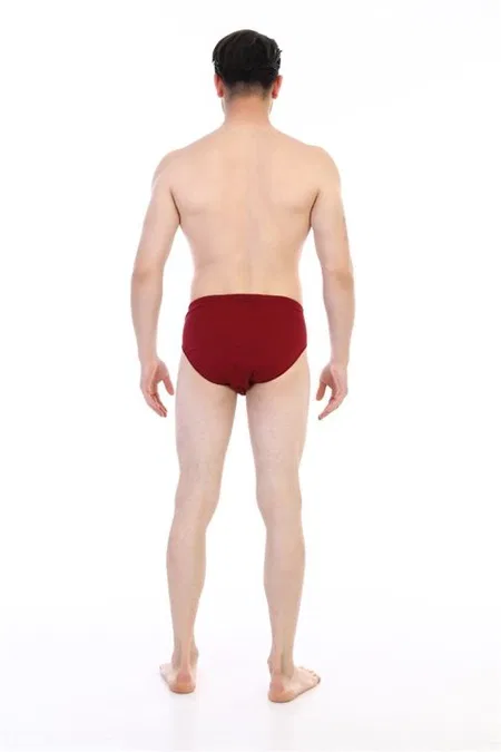 Pamuklu Yüksek Bel Erkek Slip Çift Kaplan 741 - Bordo