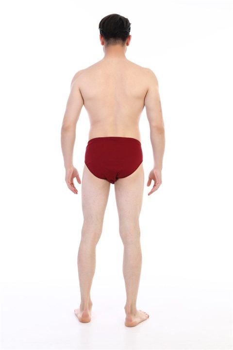 Pamuklu Yüksek Bel Erkek Slip Çift Kaplan 741 - Bordo