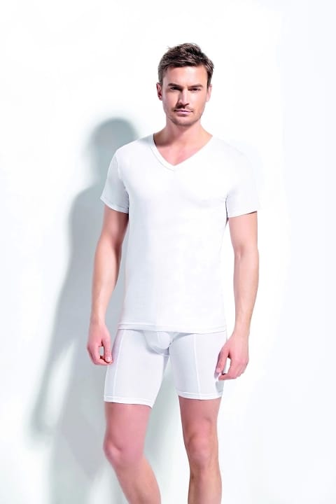 Pamuklu V Yaka Atlet Erkek Kolcu 1130 - 2