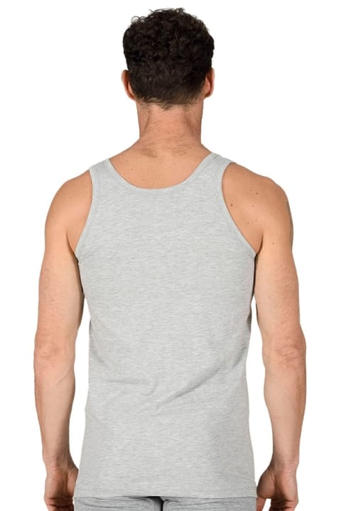 Pamuklu Esnek Kalın Askılı Erkek Atlet Özkan 11407 - Gri