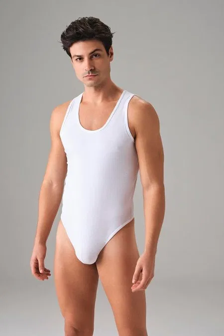 Nefes Alabilen Pamuklu Basic String Body Doreanse 3033 - Beyaz
