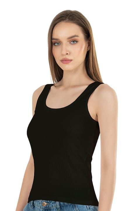 Pamuklu Fitilli Kalın Askılı Kadın Atlet Özkan 26815 - 2