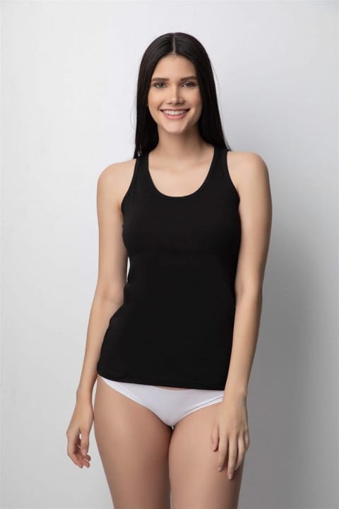 Geniş Askılı Pamuklu Atlet Somon Donex 3361