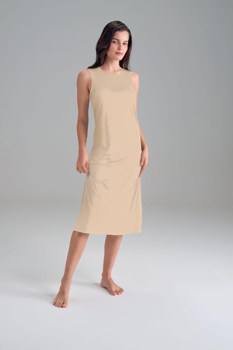 Geniş Askılı Polyamid Maxi Boy Kadın Kombinezon Doreanse 11125