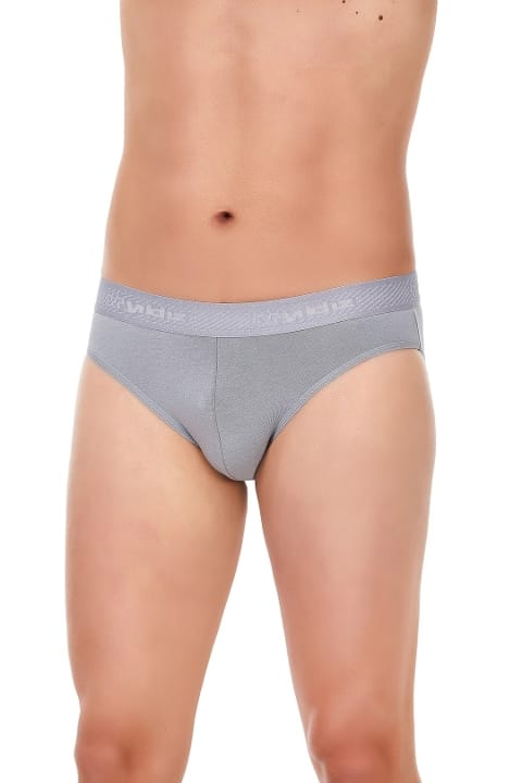 Pamuk Modal Elastan Yüksek Bel Erkek Slip Külot Yıldız 67 - Gri