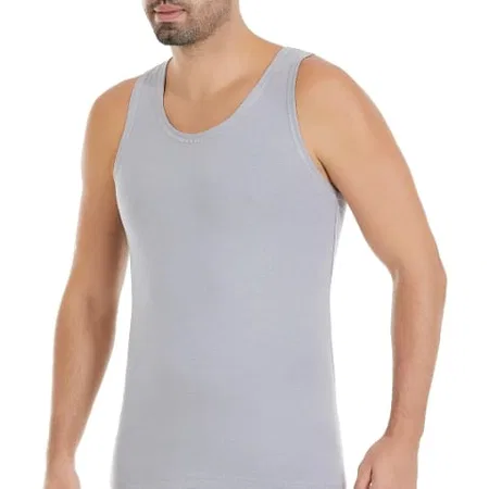 Modal Pamuklu 3'lü Paket Erkek Atlet Yıldız 77 - Gri