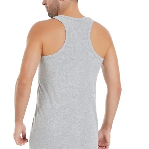 Pamuklu Ribana Kesim Erkek Atlet Gri Yıldız 19 - 2