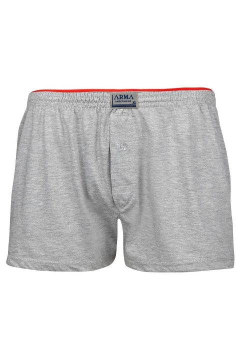 Pamuklu Esnek Bel Boxer 4'lü Paket Arma Yıldız 1140 - Gri