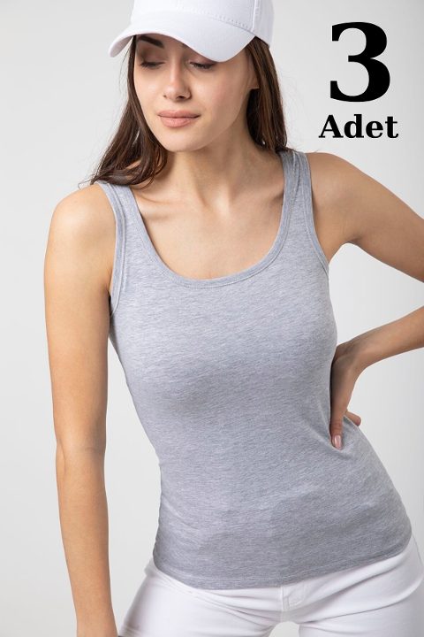 Pamuklu Geniş Askılı Kadın Atlet Arma Yıldız 3355