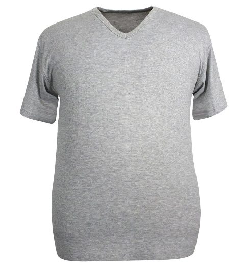 Gri Pamuk Penye Süprem V Yaka Büyük Beden Atlet Arma Yıldız 1160 - Gri