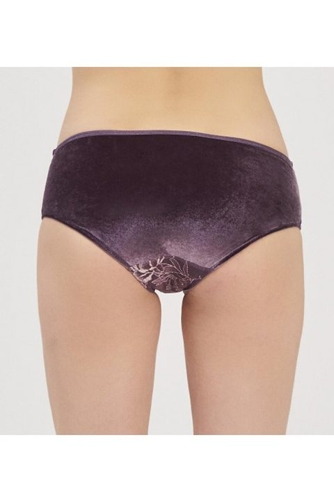 Yüksek Bel Dantelli İpli Külot Gül Kurusu Moonlight 3221 - 2