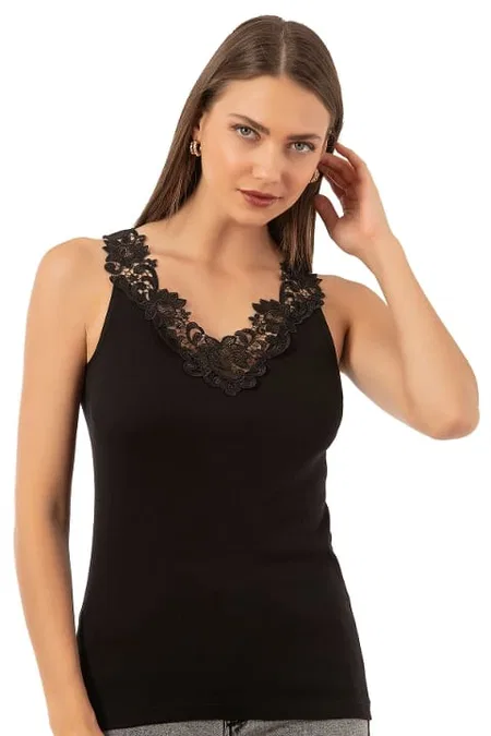 Pamuklu Ribana Dantelli Atlet Özkan 2001