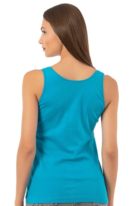 Pamuklu Ribana Dantelli Atlet Özkan 2001 - Turkuaz