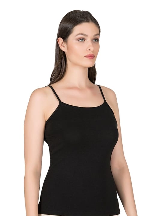 Pamuklu Modal Esnek İp Askılı Kadın Atlet Özkan 24264 - Siyah