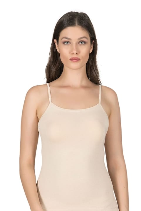 Pamuklu Modal Esnek İp Askılı Kadın Atlet Özkan 24264 - Ten