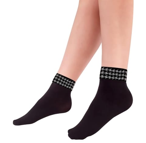 Düşük Denye Likralı Soket Çorap Siyah Daymod 1512007